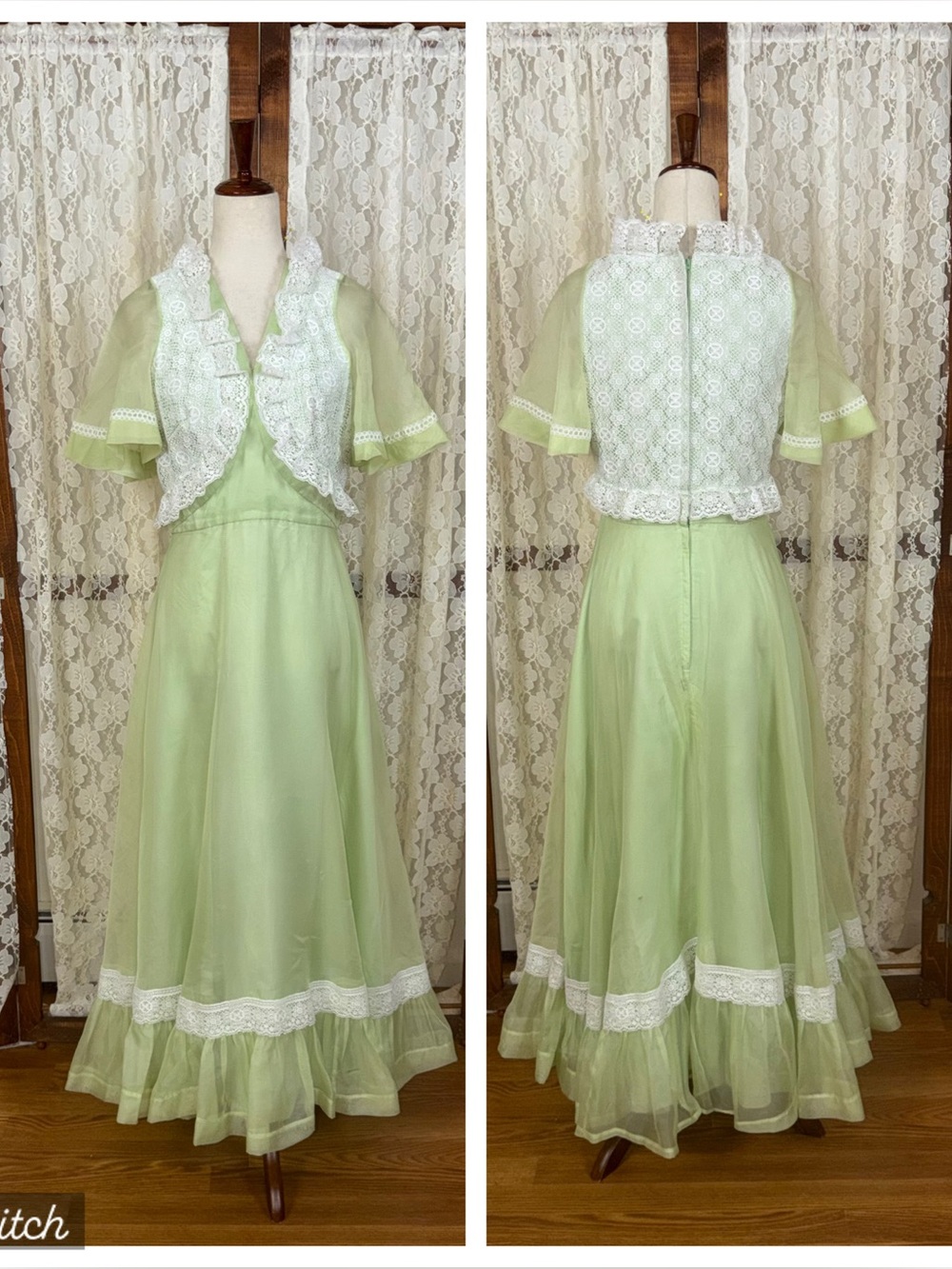 Darling Vintage 1970s Mike Benet Formals Maxi Dress